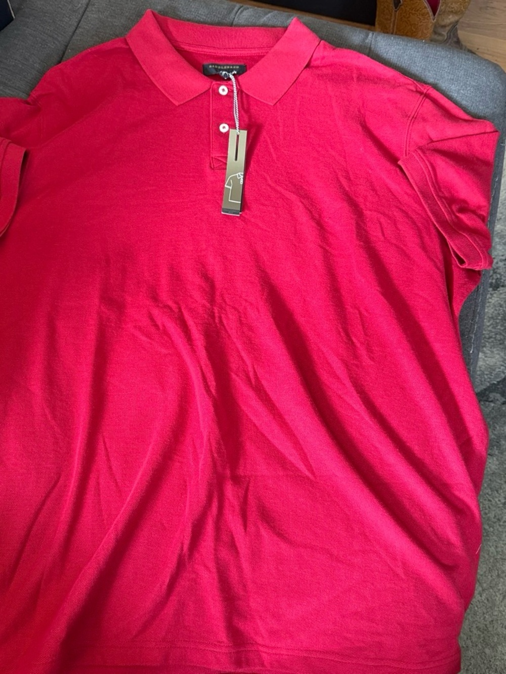 Saddlebred Bright Red Men's Polo Shirt